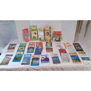 VTG 1980s Japan Travel Brochures & Maps Ephemera Lot of 41 Tourist Promotional